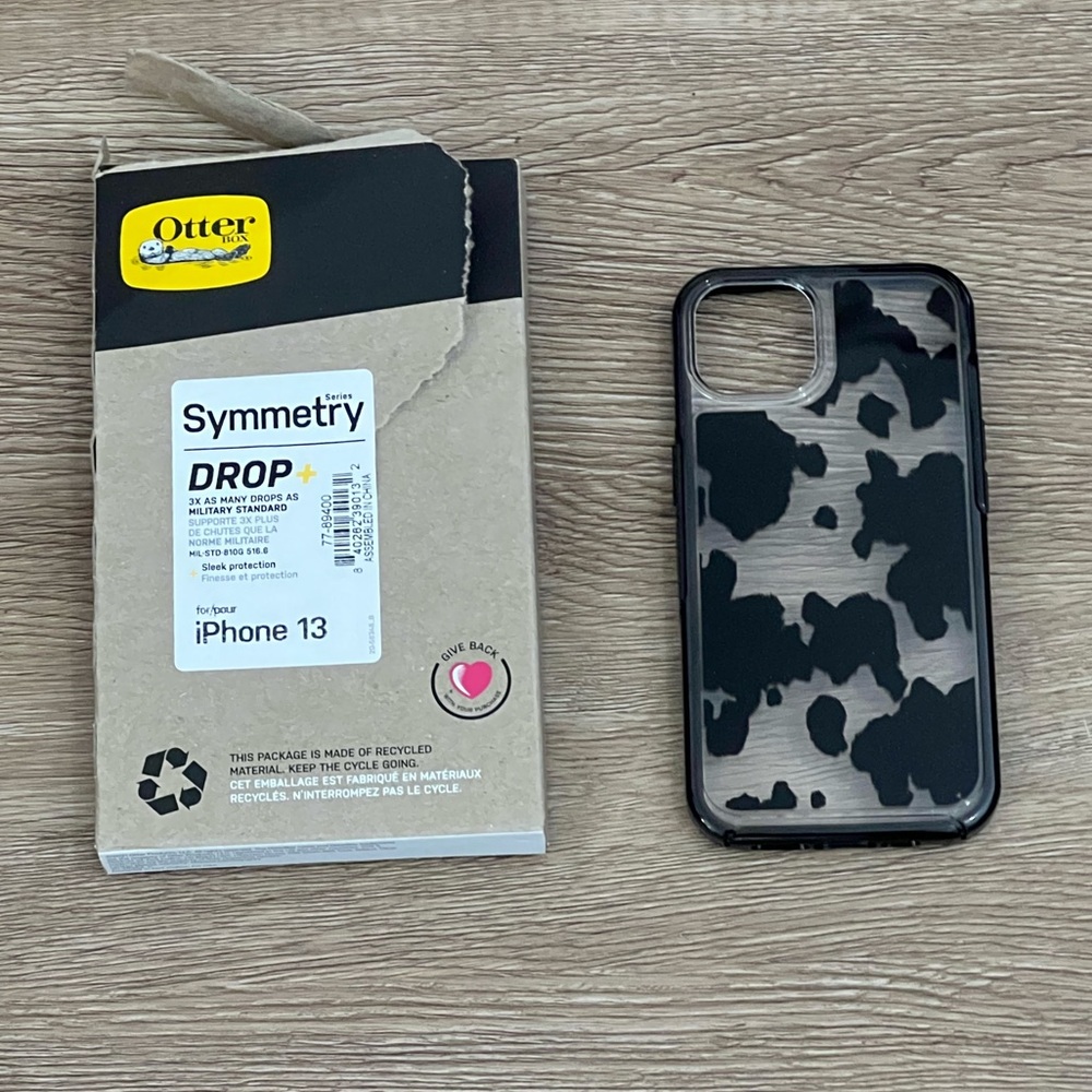 COPY - NEW OTTER BOX COW PRINT IPHONE 13